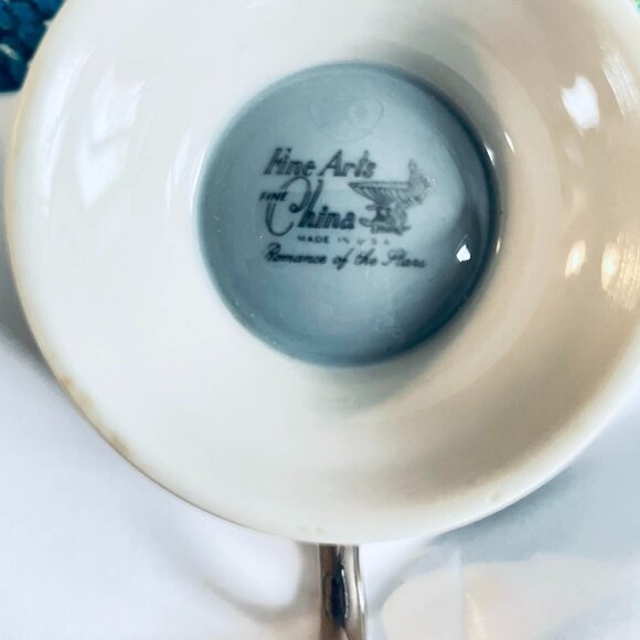 STARBURSTS ROMANCE OF THE STARS 4 pieces dinnerware in rare gray color. - Picture 12 of 15